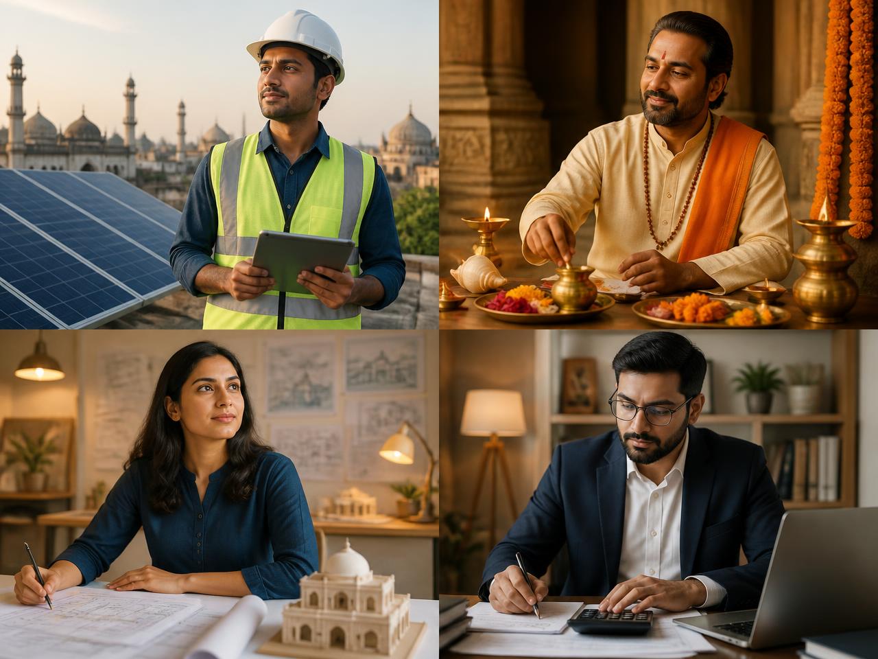 Mangal Hands ke verified experts — solar engineer, vedic pandit, architect aur chartered accountant Lucknow mein